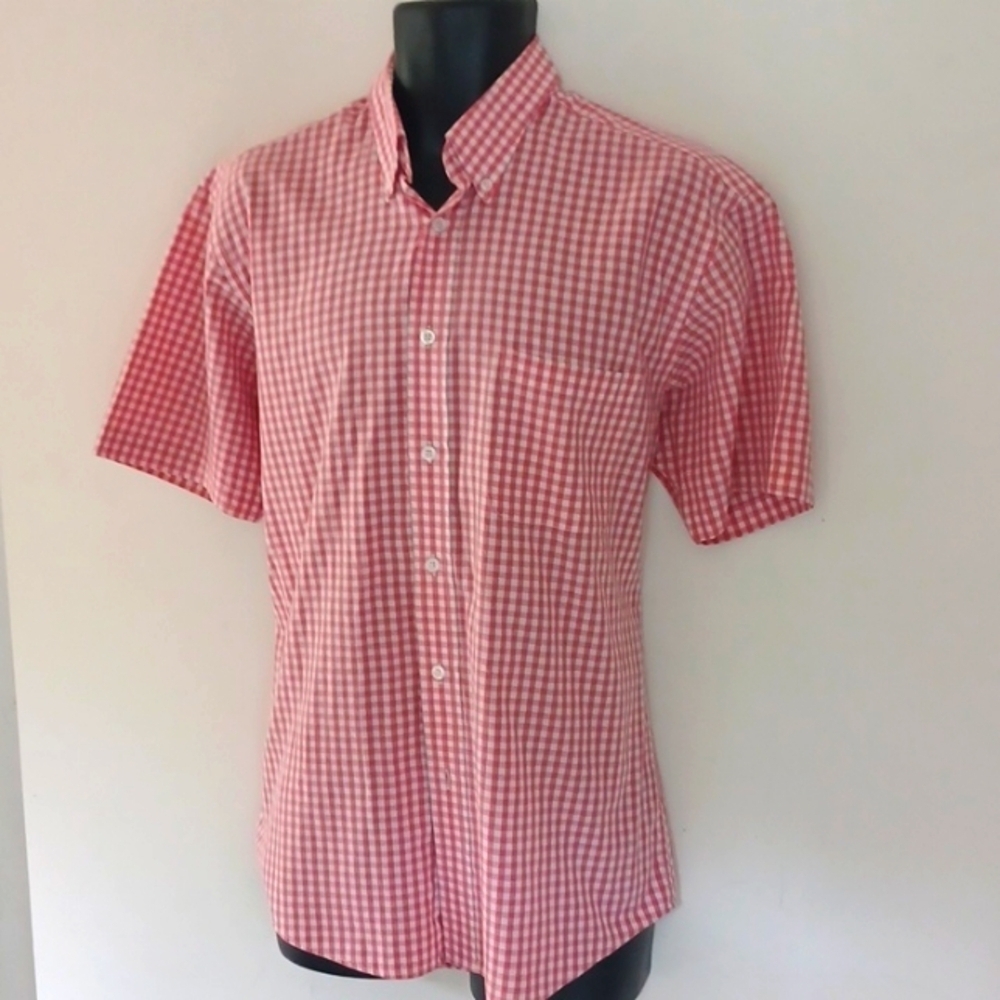 NICOLE MILLER New York Pink and White Shirt, L - Picture 2 of 7